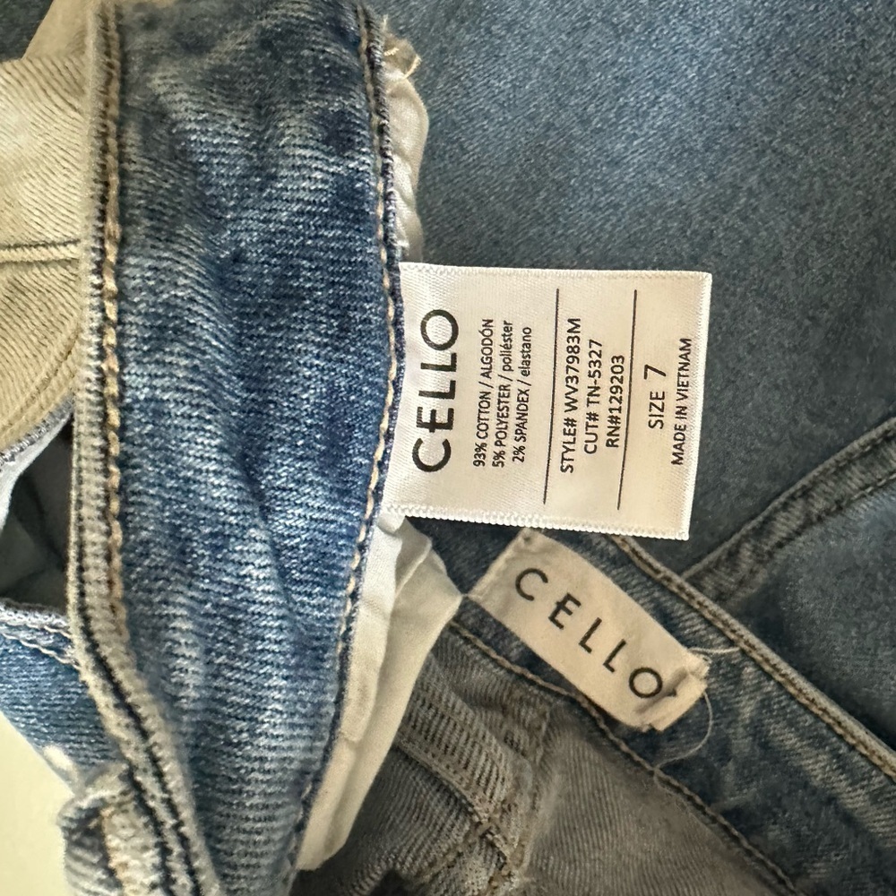 Cello Blue Flare Wide Leg Jeans - Picture 6 of 7